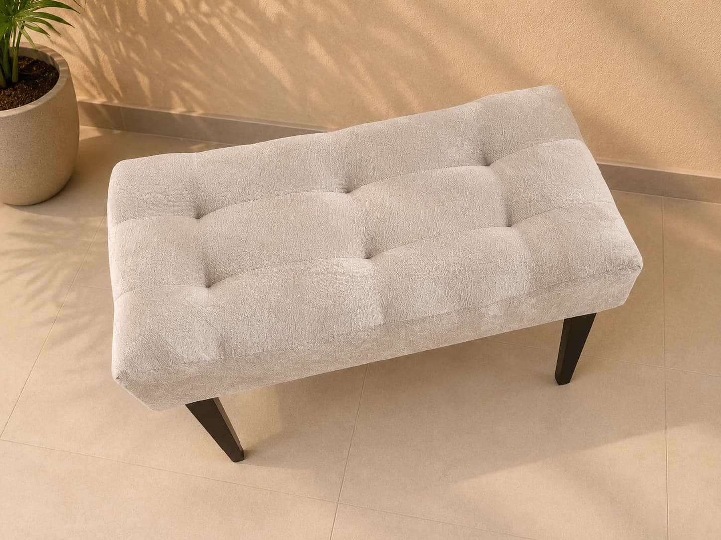 Puff Banqueta Retangular para quartos e closets
