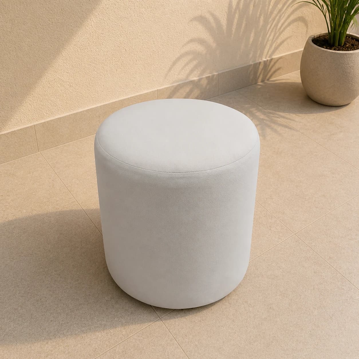 Puff Beca Cilindro moderno para decoração